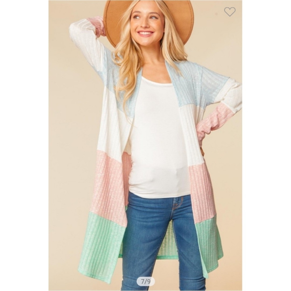 Color Block Cardigan